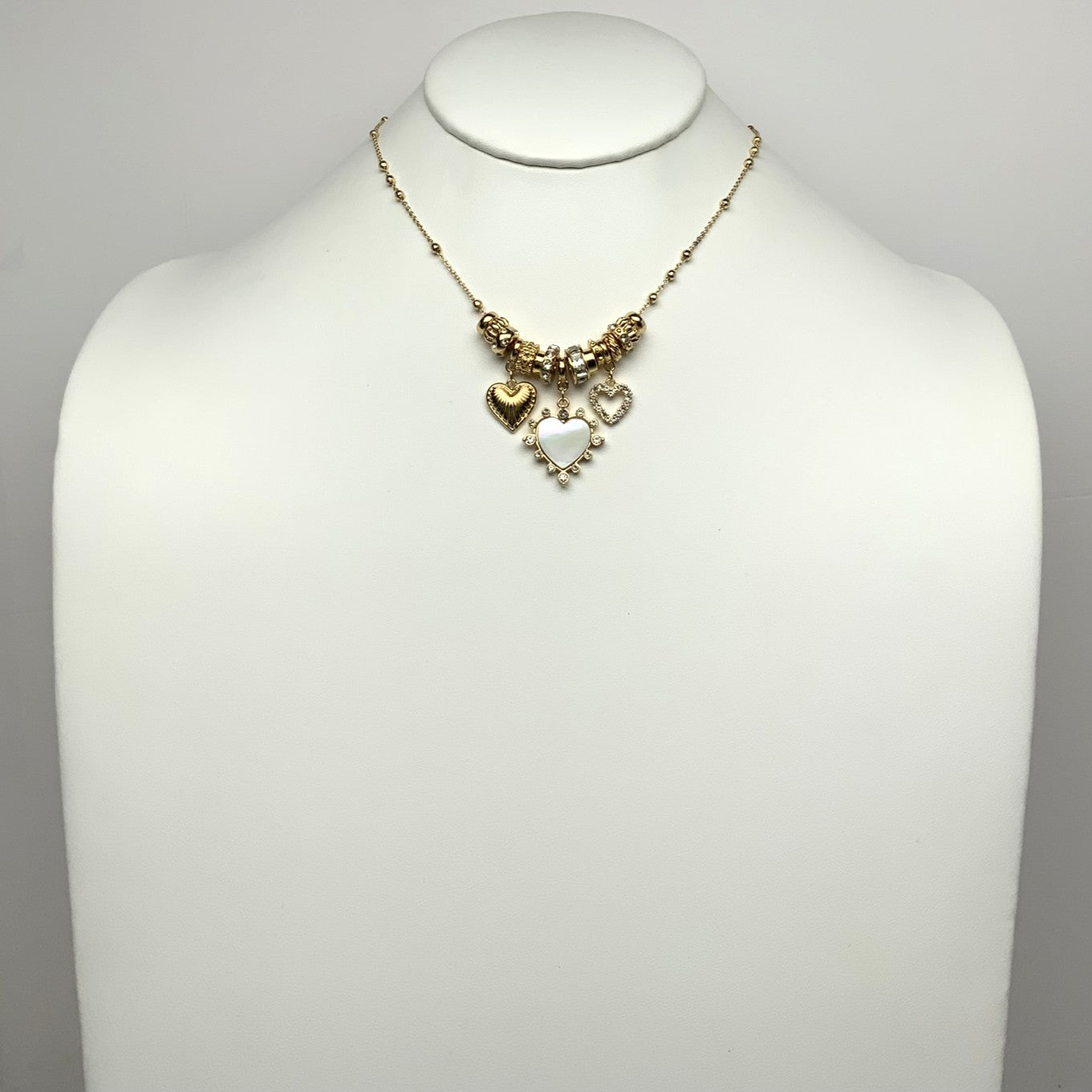 Heart Charms Pendant Necklace