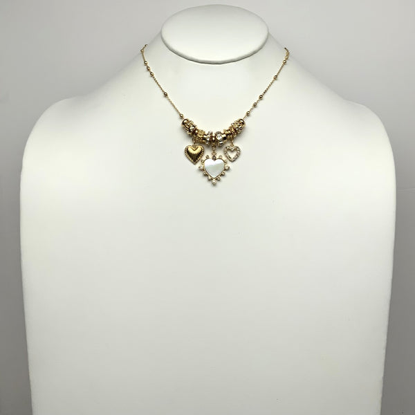 Heart Charms Pendant Necklace