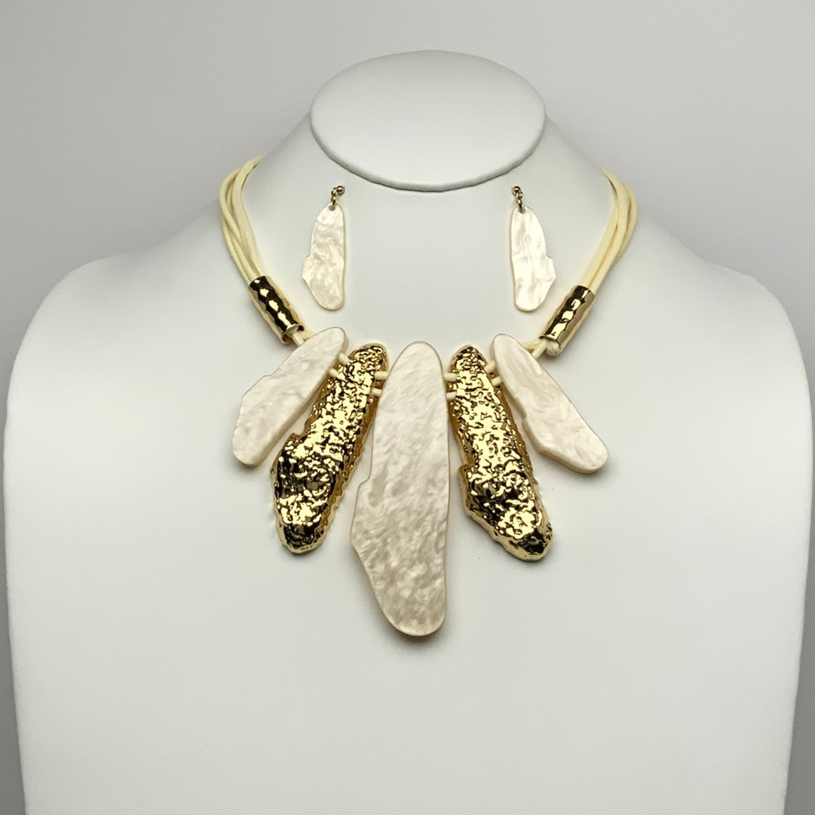 Lucite Statement Design Necklace