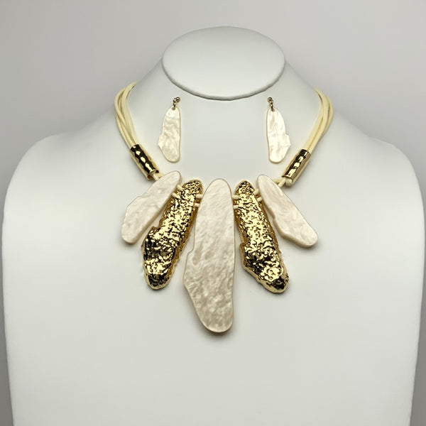 Lucite Statement Design Necklace