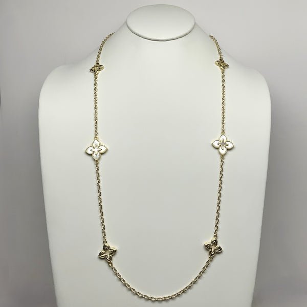 Designer Clover Long Chain Necklace