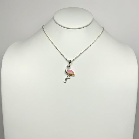 "Sand" Metal Flamingo Necklace
