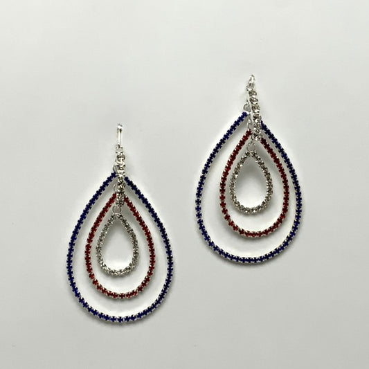 Patriotic Teardrop Bling