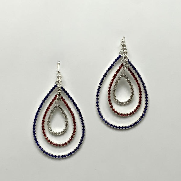 Patriotic Teardrop Bling