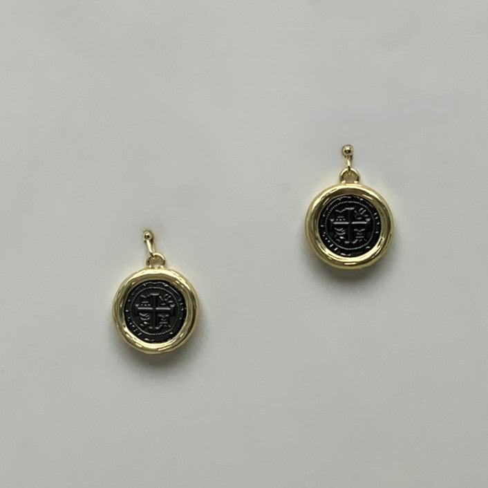 Drop Coin Earrings