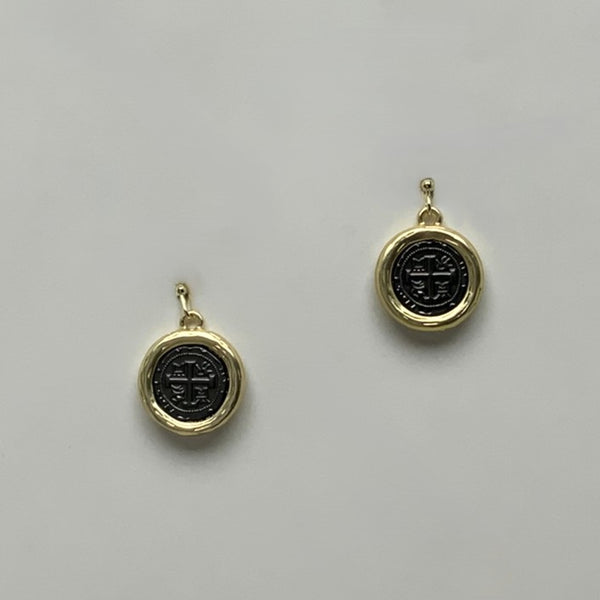 Drop Coin Earrings