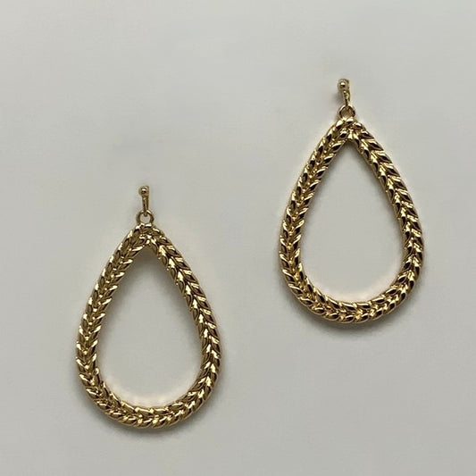 Twist Design Teardrop Earrings
