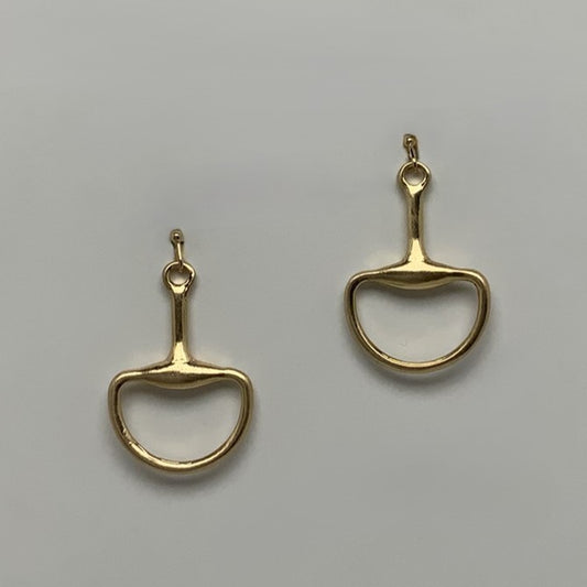 Half Moon Style Bit Drop Earrings