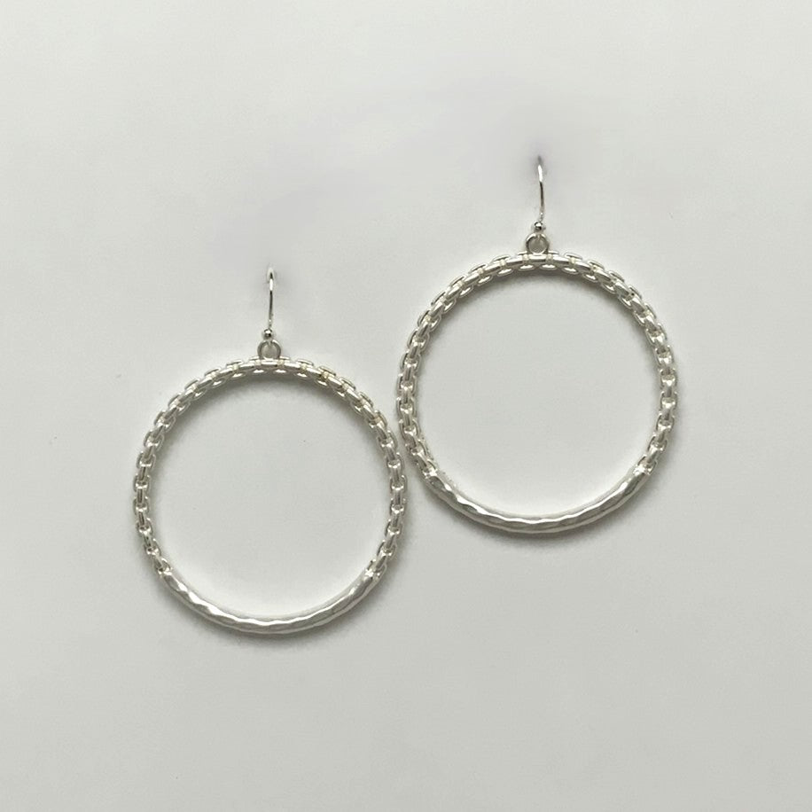 Link Chain Designed Drop Earrings