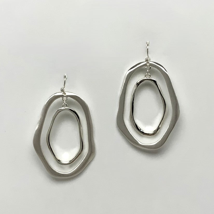 Geometric Layered Earrings