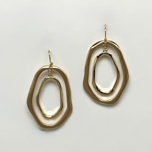 Geometric Layered Earrings