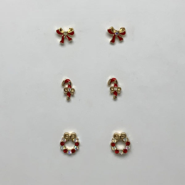 Set of 3 Holiday Earrings