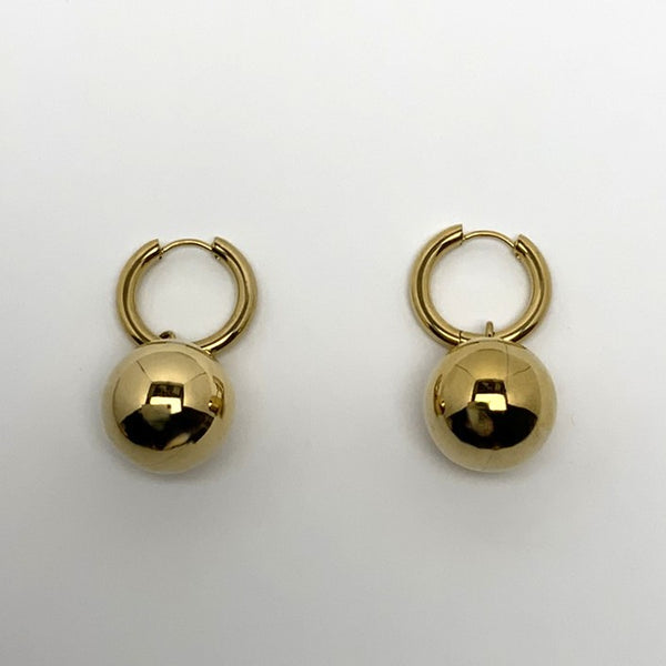 Drop Sphere Earrings