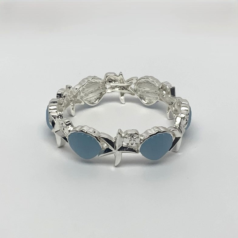 Matte Enamel Nautical Stretch Bracelet