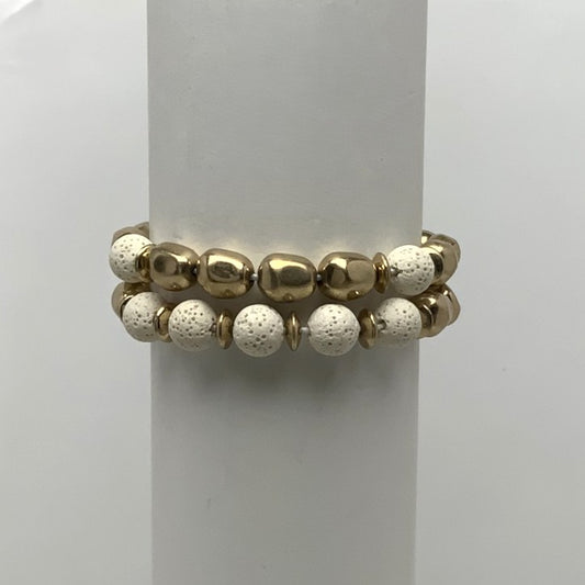 Volcanic Beaded Stretch Bracelet
