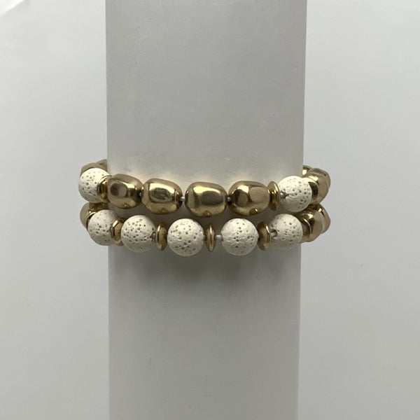 Volcanic Beaded Stretch Bracelet