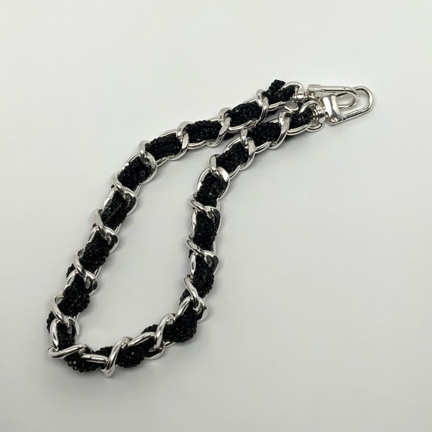 Bling Interlinked Design Keychain