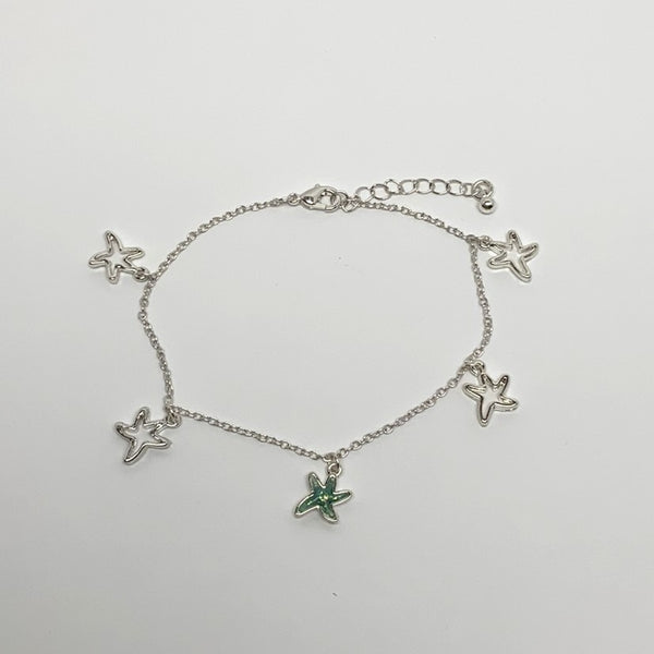 Metal Starfish Outline Anklet