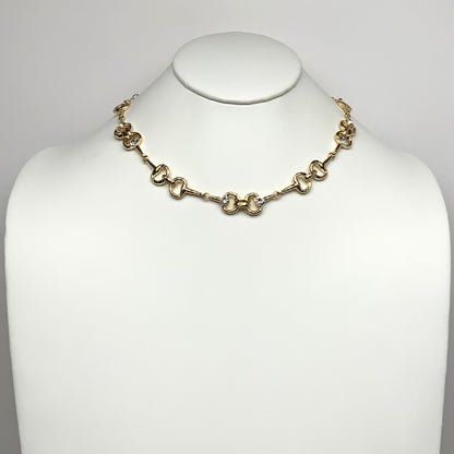 Horse Bit w/Stone Necklace