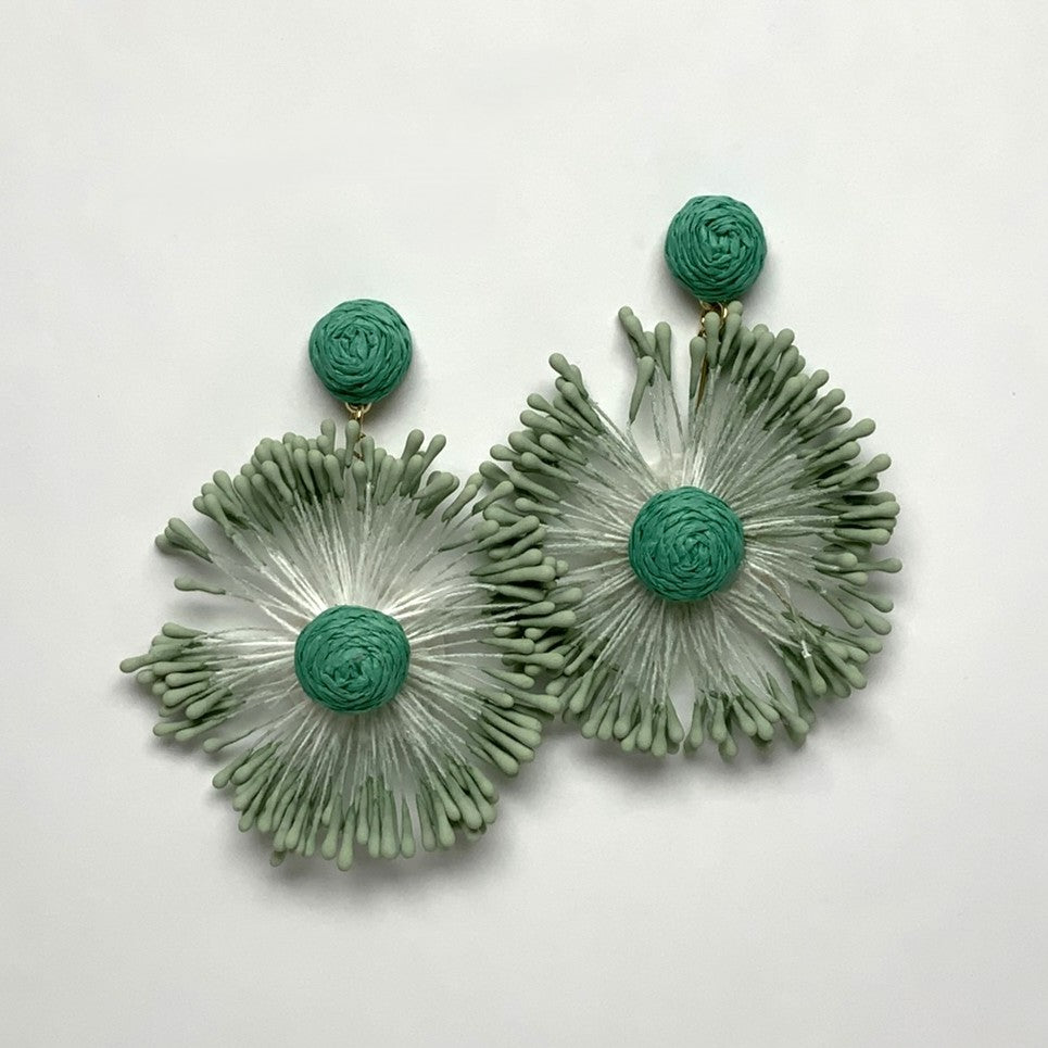 Flower String Drop Earrings
