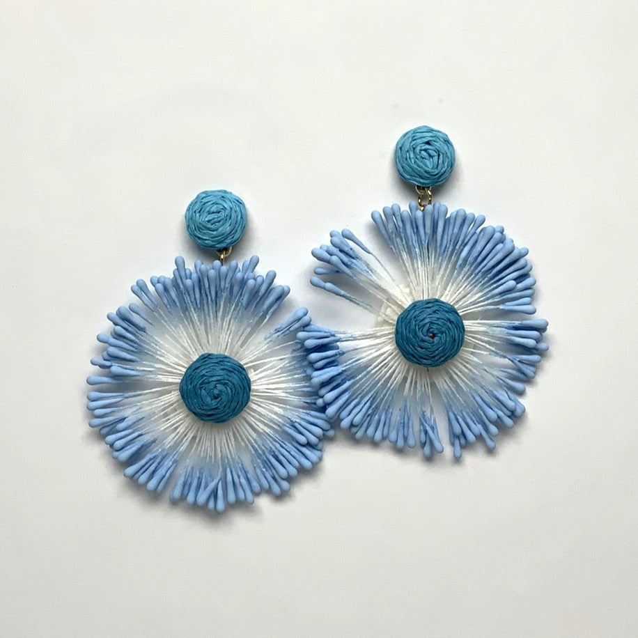 Flower String Drop Earrings