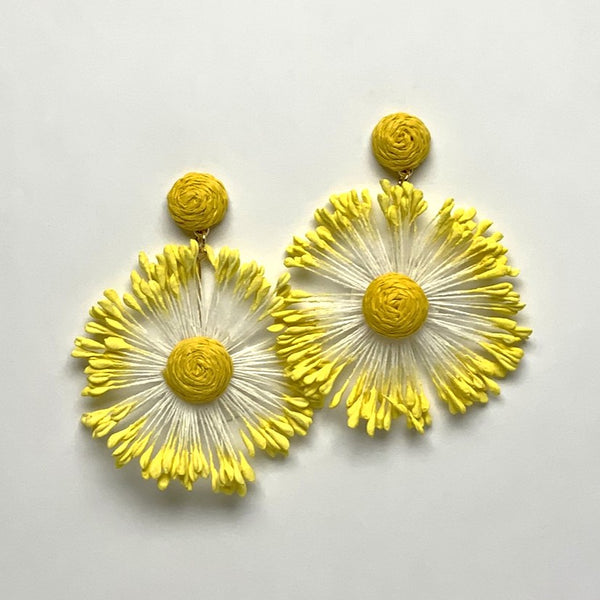 Flower String Drop Earrings