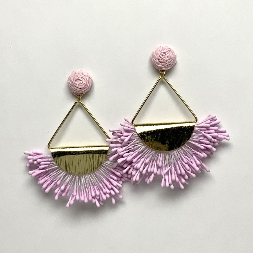 Triangle String Droplet Earrings