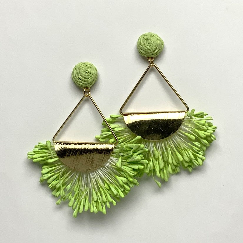 Triangle String Droplet Earrings