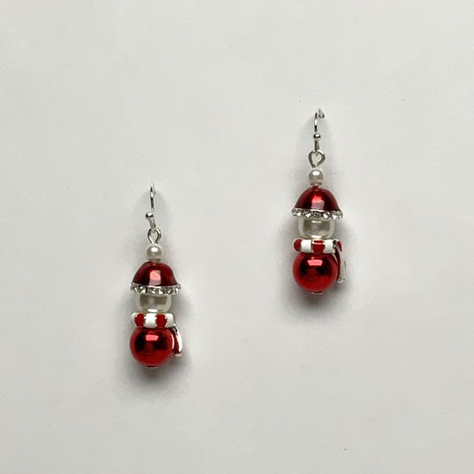 Christmas Pearl Person Earring