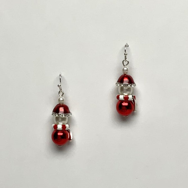 Christmas Pearl Person Earring