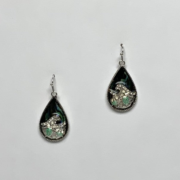 Teardrop Abalone Beach Earrings
