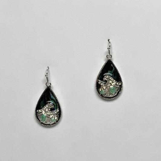Teardrop Abalone Beach Earrings