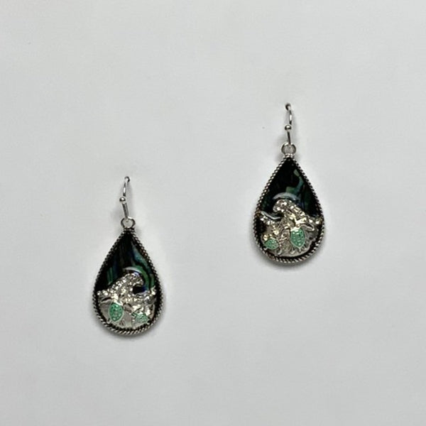 Teardrop Abalone Beach Earrings
