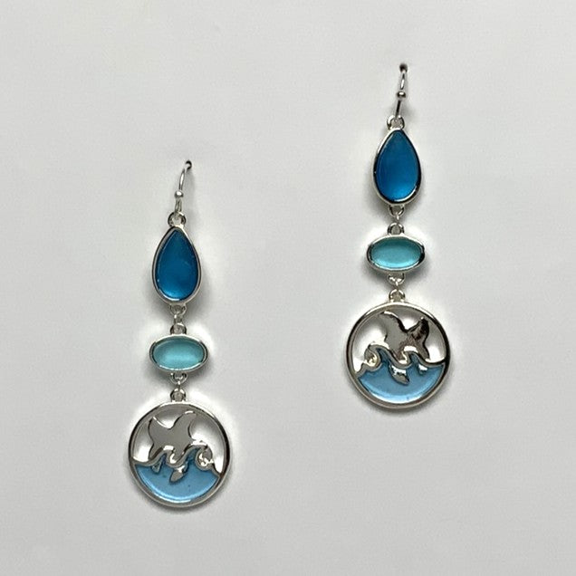 Starfish Matte Pebble Dangle Earrings