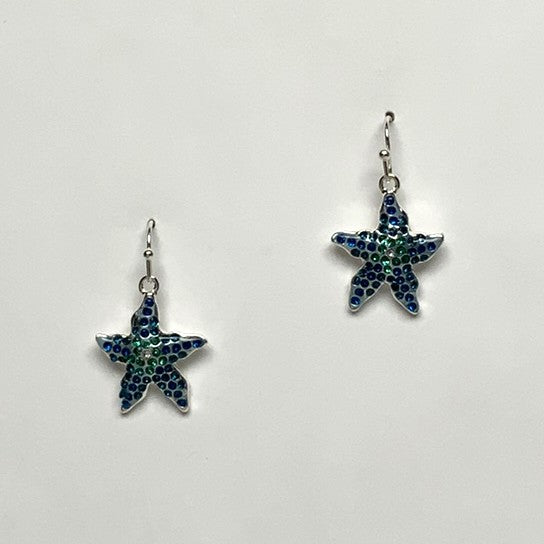 Starfish Crystal Earrings