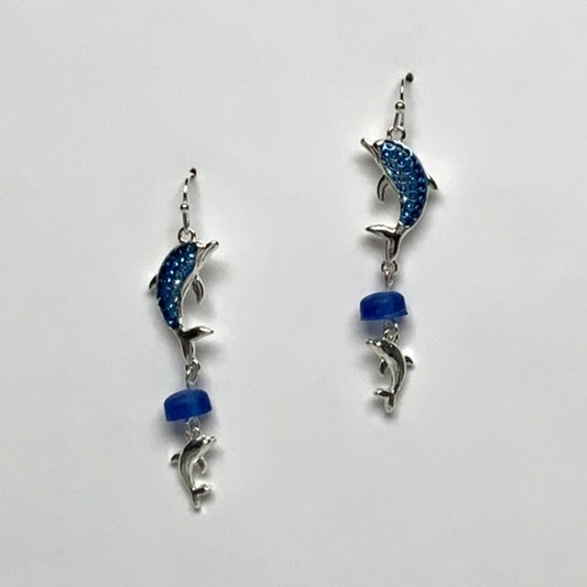 Dolphin Dangle Earrings