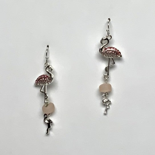 Flamingo Dangle Earrings