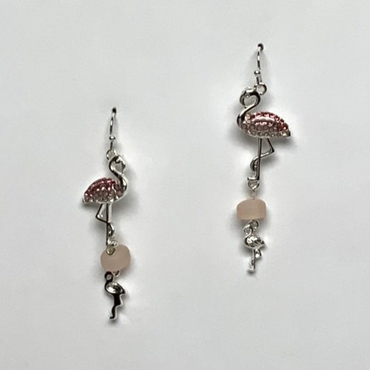Flamingo Dangle Earrings