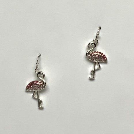 Crystal Flamingo Earrings