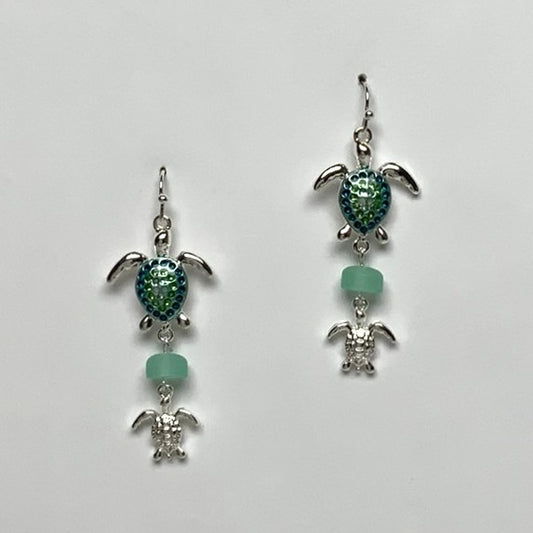 Turtle Dangle Earrings