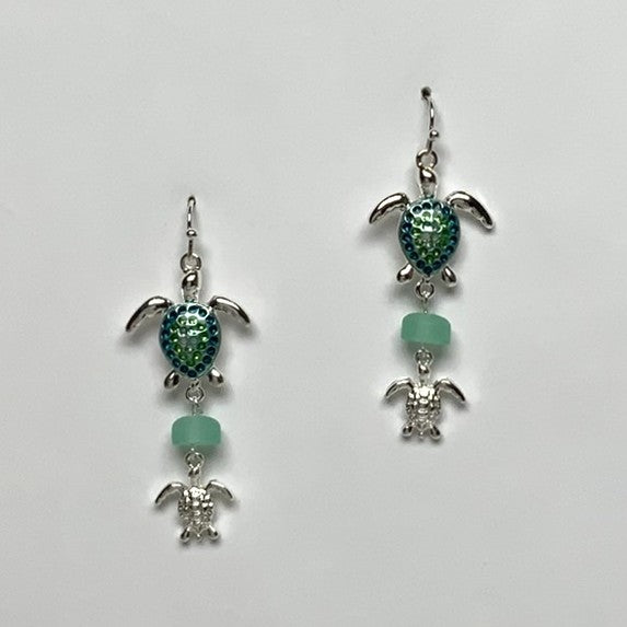 Turtle Dangle Earrings