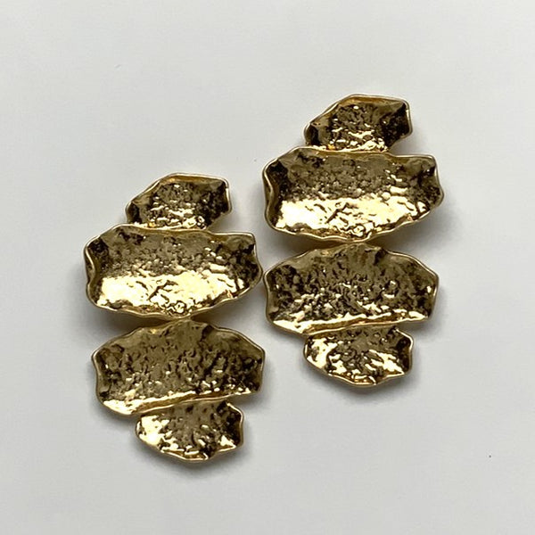 Hammered Layered Earrings