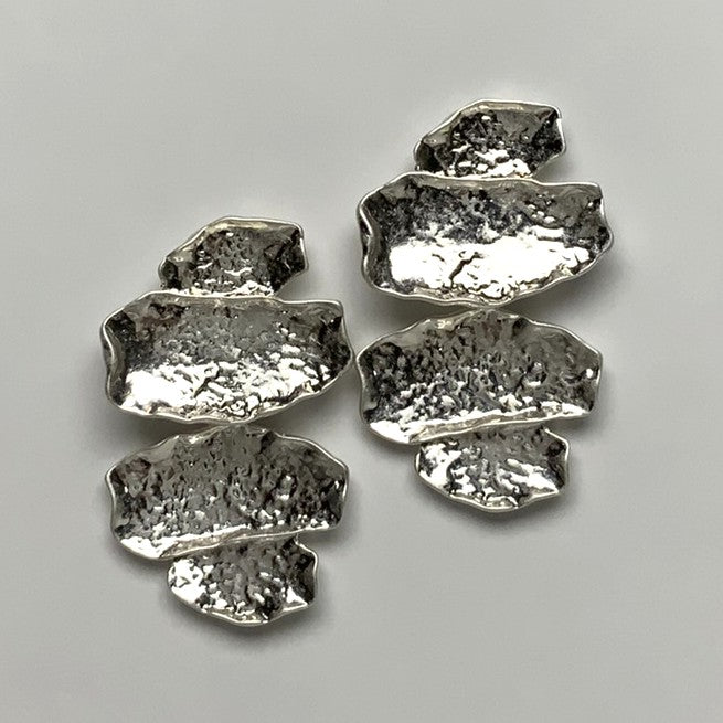 Hammered Layered Earrings