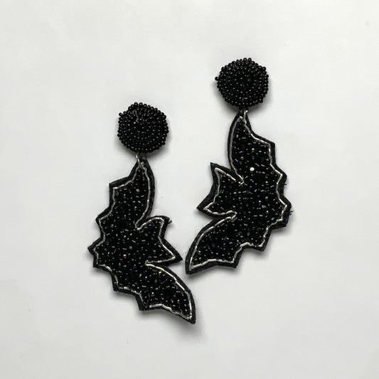 Beaded Bat Earrings