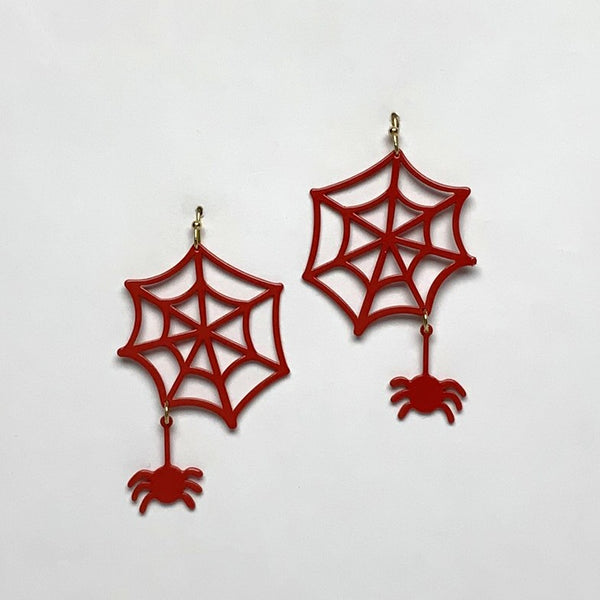 Spider Web Earrings