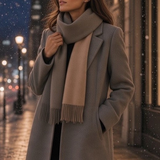 Two-Tone Reversible Scarf