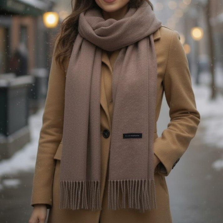Cashmere Fringed Scarf