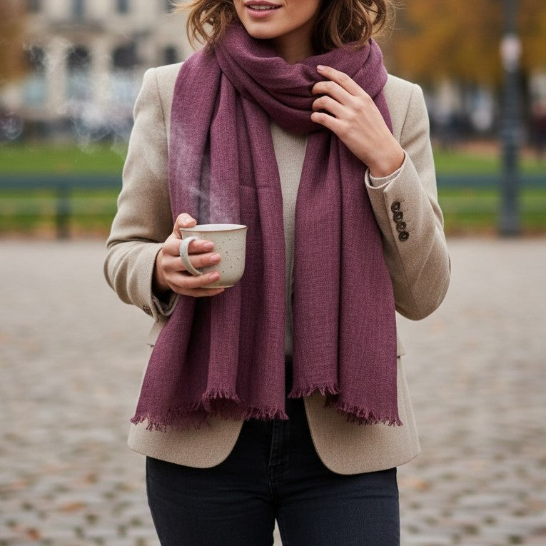 Linen Solid Color Scarf