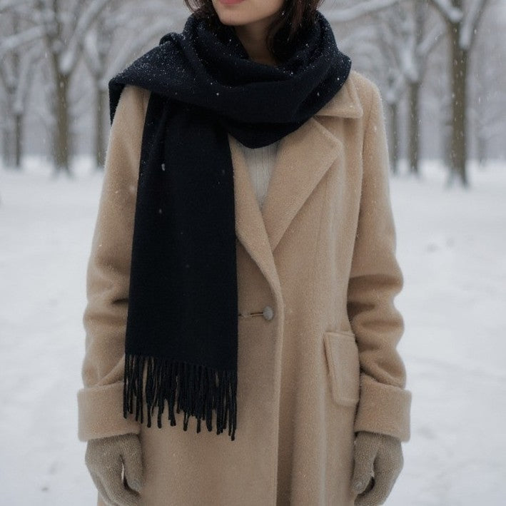 Cashmere Fringed Scarf
