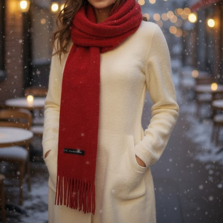 Cashmere Fringed Scarf